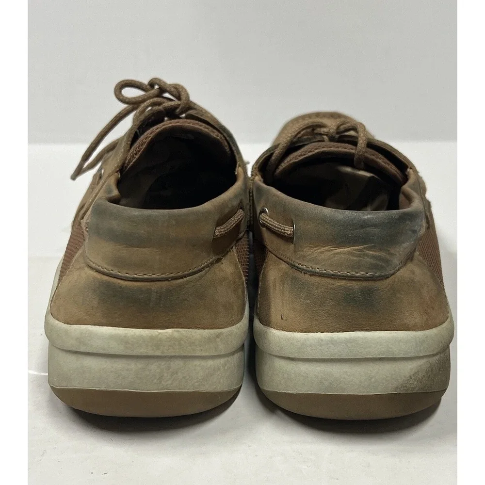 Sperry Top-Sider Men's Convoy 3-Eye‎ Linen Boat Shoes STS17627 Leather Size 13